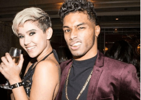Camia with her ex-boyfriend Rome Flynn